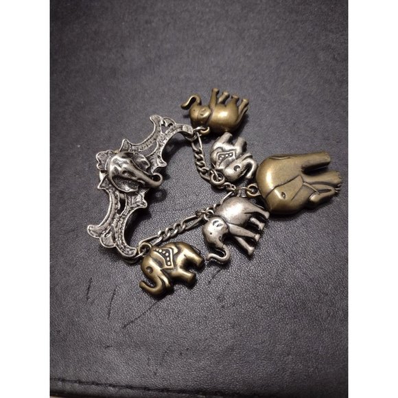 *Sale* Multi tone Elephant brooch - Picture 6 of 9